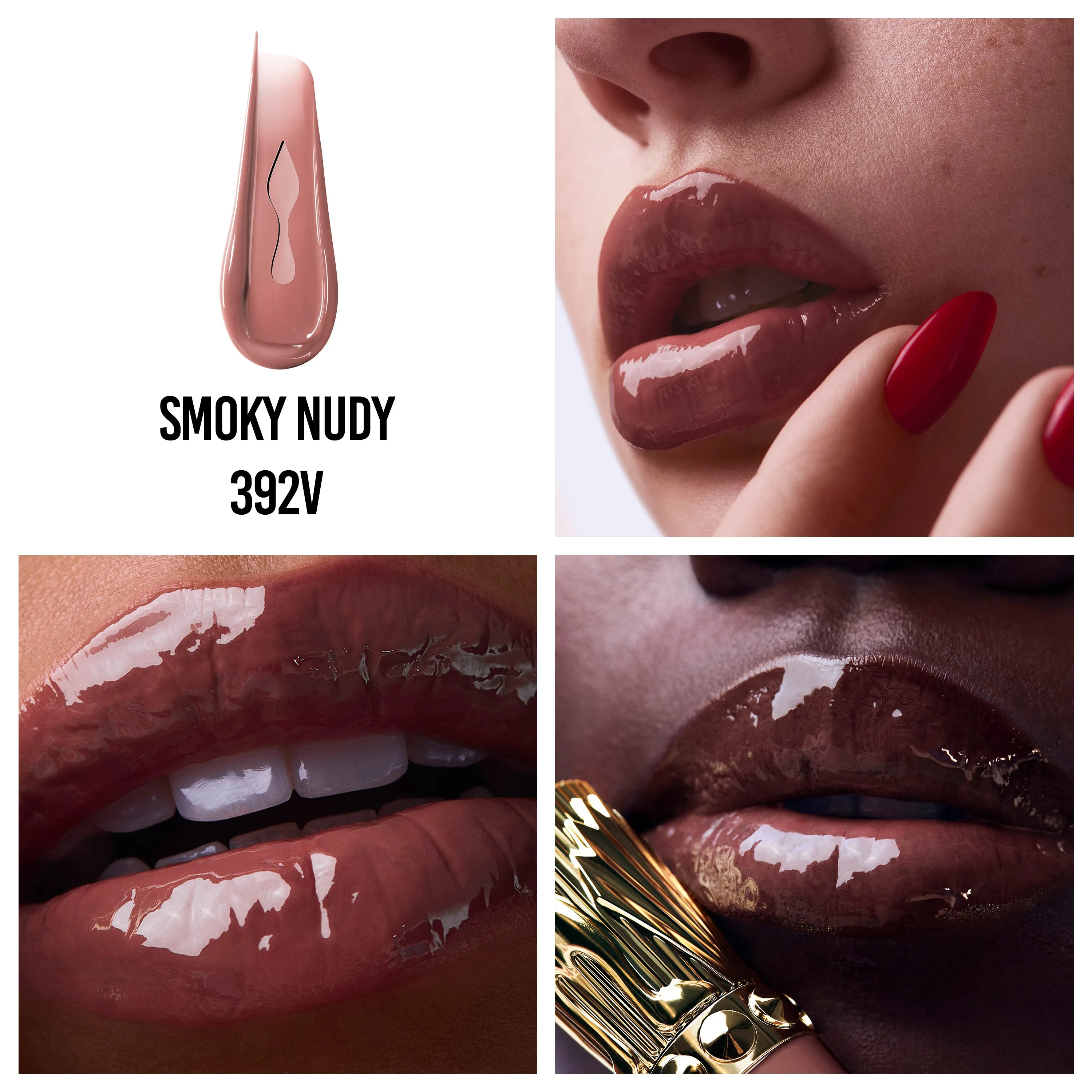 Christian Louboutin Rouge Stiletto Vinyl Gloss – Lip Gloss – Smoky Nudy 392V - Beauty - alternate view 3